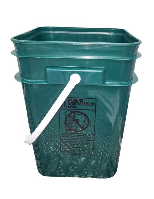 100% Ocean Plastic Green Pail